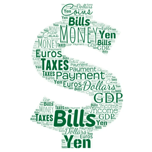 Money Icon word cloud art