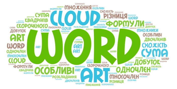 Формули word cloud art