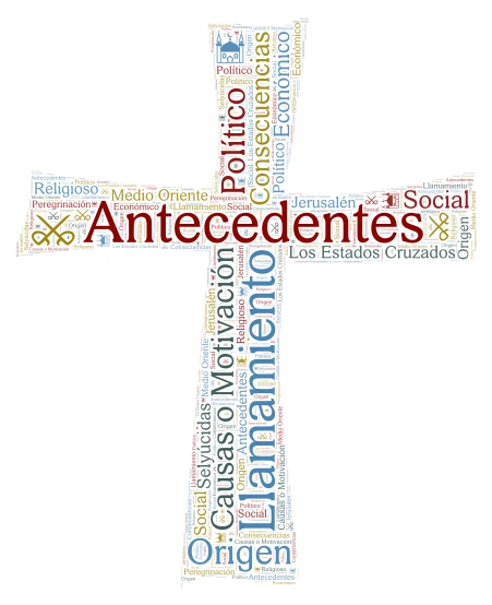 las cruzadas word cloud art