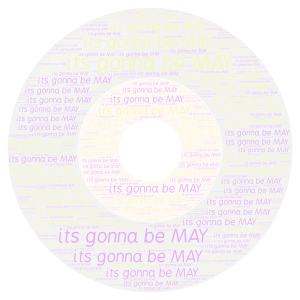 its gonna be may word cloud art
