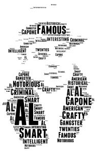 Al Capone word cloud art