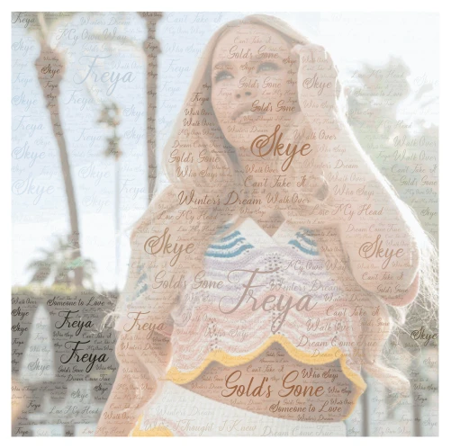 Freya Skye word cloud art