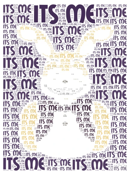 its me word cloud art