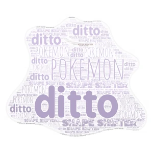 Ditto word cloud art