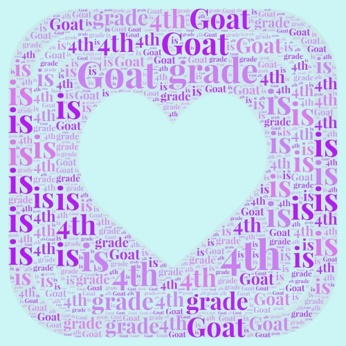 4th grade  word cloud art