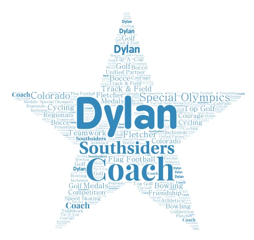 #24 Coach Dylan neon green dri fit XL word cloud art