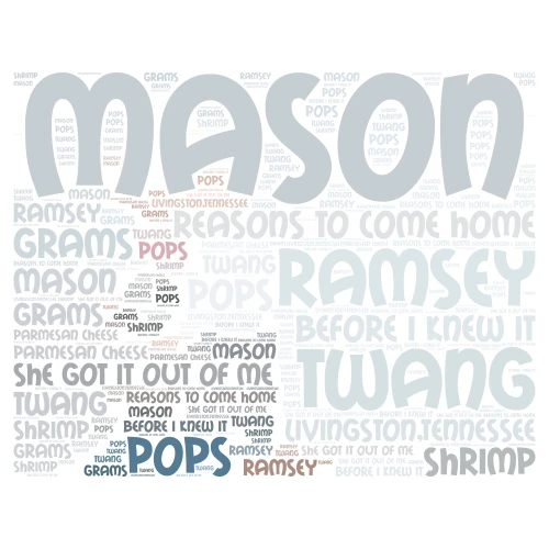 Masons Ramsey Portrait  word cloud art