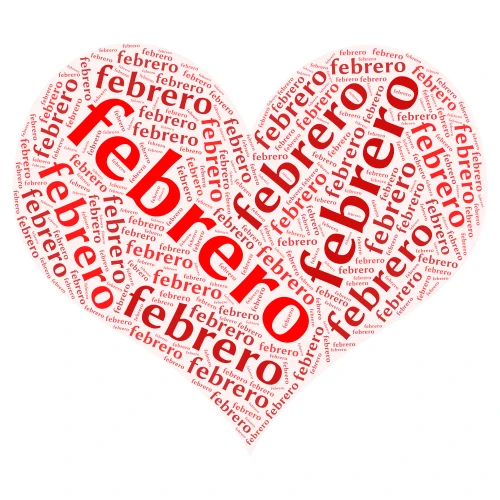 febrero word cloud art