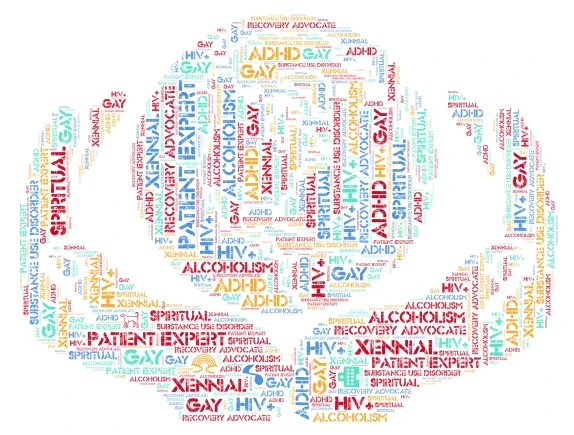 Identity Profile word cloud art