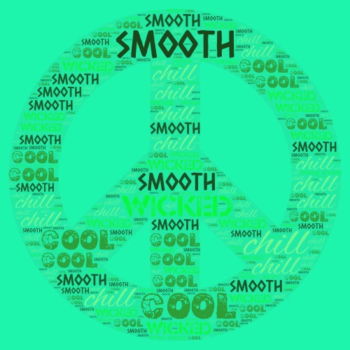 peace out word cloud art