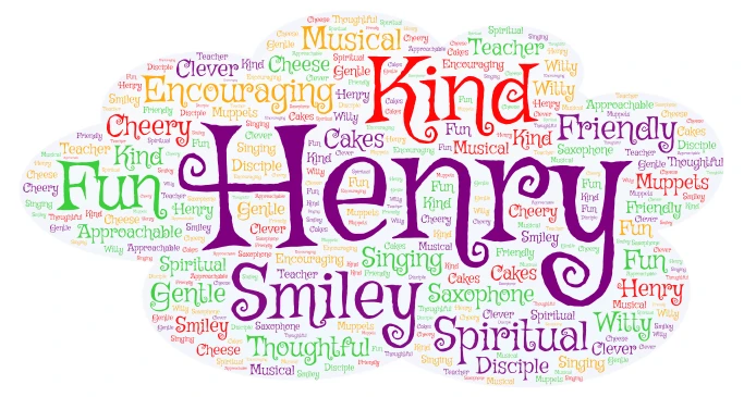 Henry 3 word cloud art