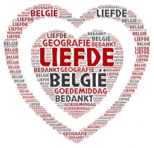 BELGIJA word cloud art