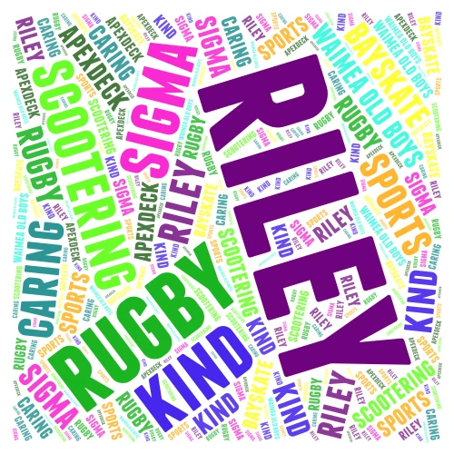 riley word cloud art