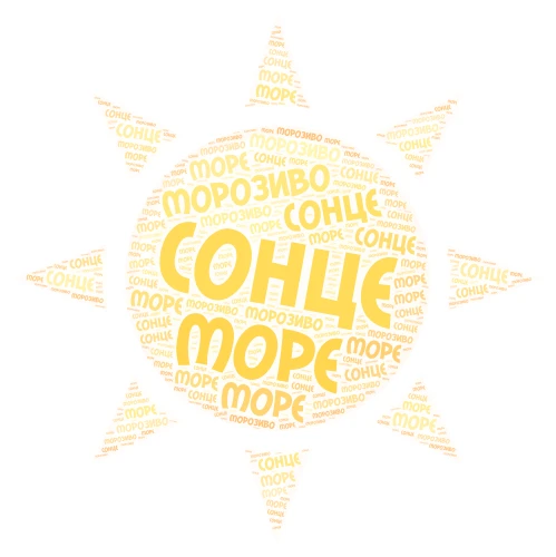 Мої мрії на літо word cloud art