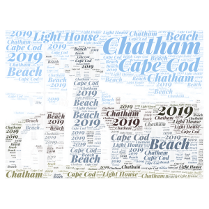 Chatham, Cape Cod Light House word cloud art
