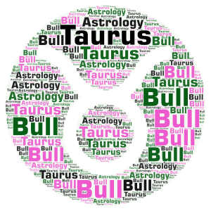 Taurus Color Pallette word cloud art