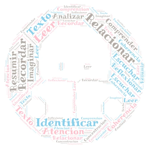 School Reading word cloud art