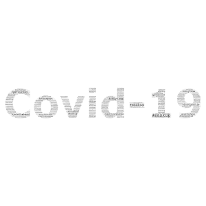 Covid-19 word cloud art