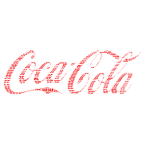 Coca-Cola Logo! word cloud art