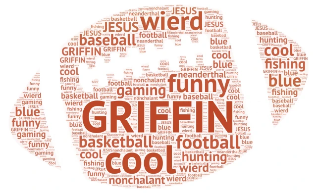 GRIFFIN word cloud art