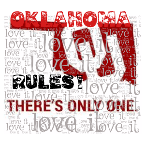 Oklahoma University Rules! word cloud art