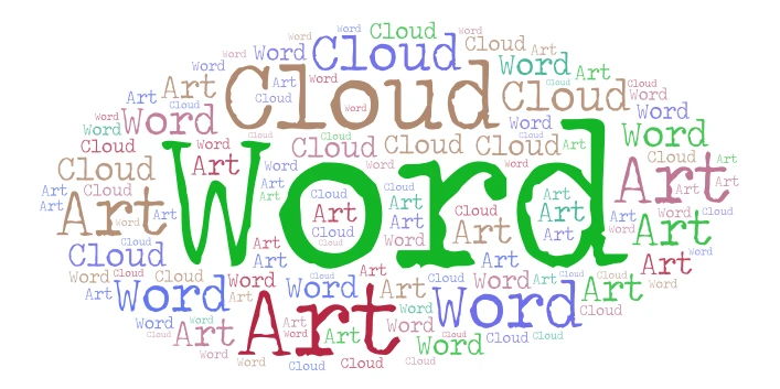 A word cloud art