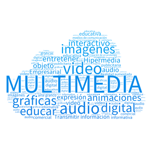 Multimedia word cloud art