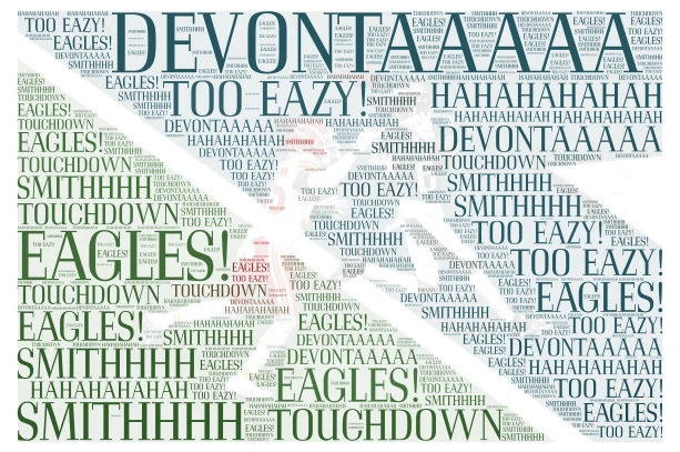 DEVONTA SMITH word cloud art