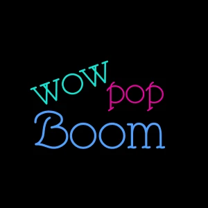 boom pop wow! word cloud art