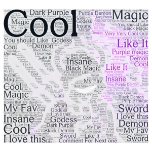 Very Very Cool Guy (I Just Felt Bored word cloud art