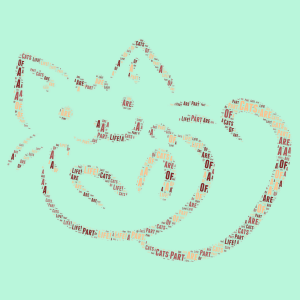 Cats Are A Part Of Life! word cloud art