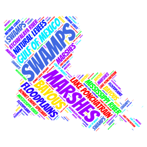 Physical geography word cloud art