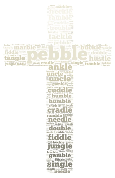 U5W5 word cloud art