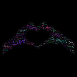 My Definition of Love  word cloud art