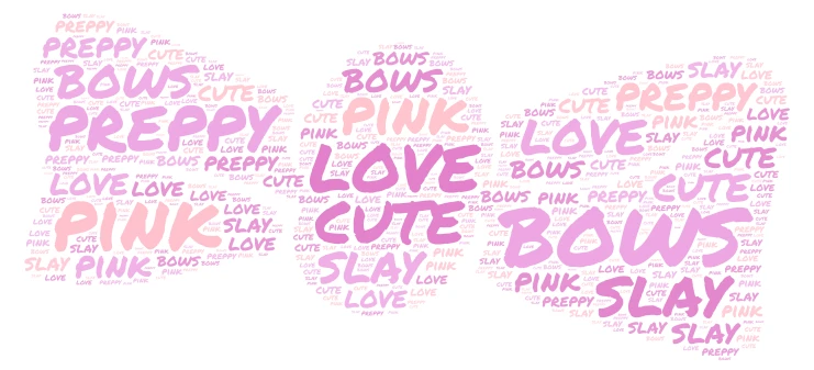 Girls  word cloud art