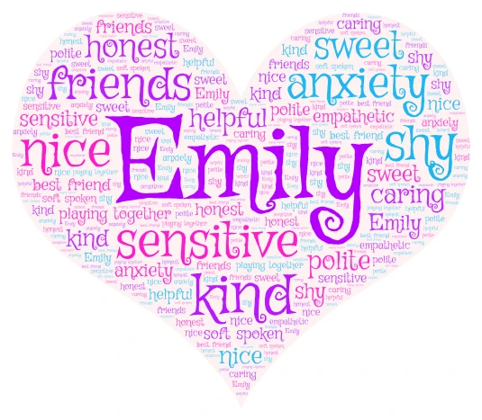 Emily-good things word cloud art