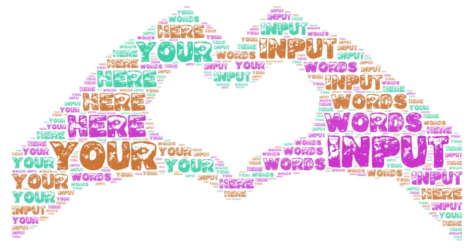  Love  word cloud art