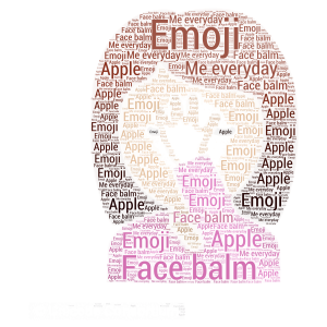 FACE BALM (-_-) word cloud art