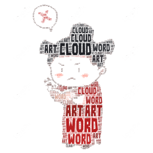 🍙 word cloud art
