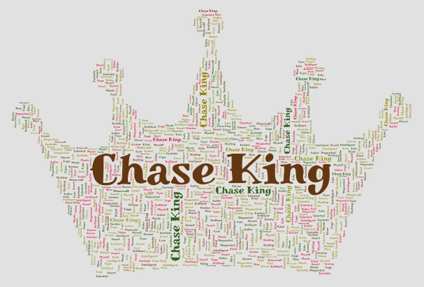 King's Crown word cloud art