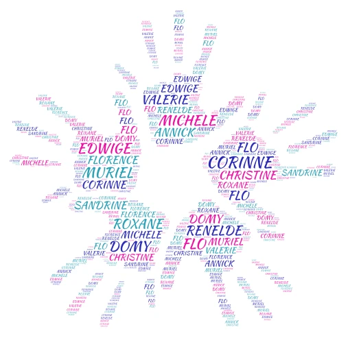 GRAIN DE FOLIE word cloud art