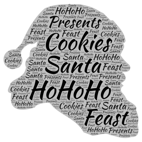 Christmas Word Art word cloud art