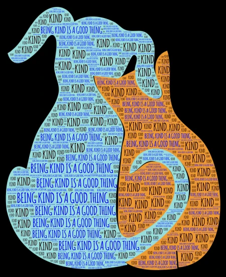 KIND word cloud art