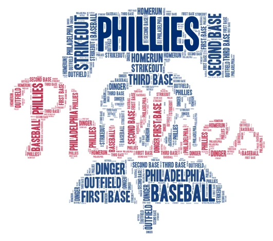 Phillies  word cloud art
