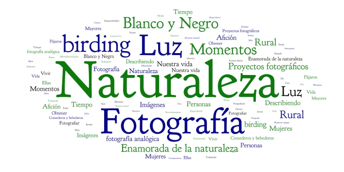 Proyecto fotográfico word cloud art