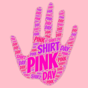 Pink Shirt Day word cloud art