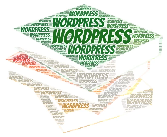 WordPress word cloud art