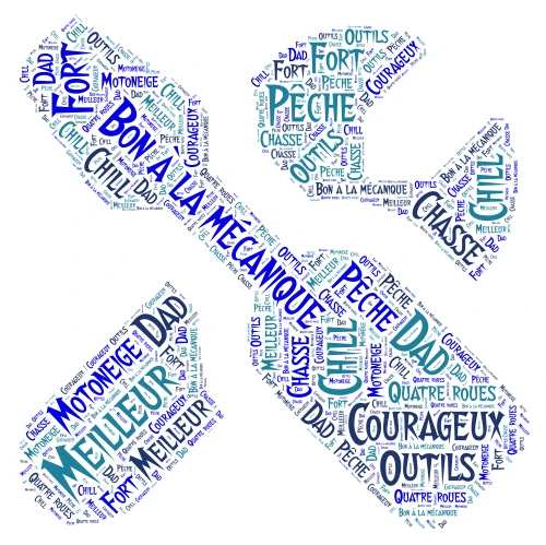 Papa word cloud art