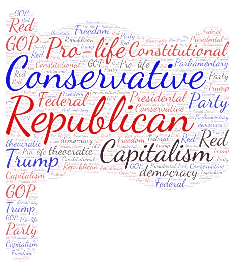 Repablican word cloud art