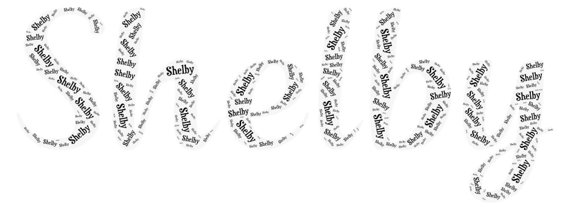 shelby word cloud art